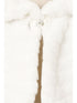 Rain Kids Little Girls White Fuzzy Rhinestone Special Occasion Shrug 2T-6 - SophiasStyle.com